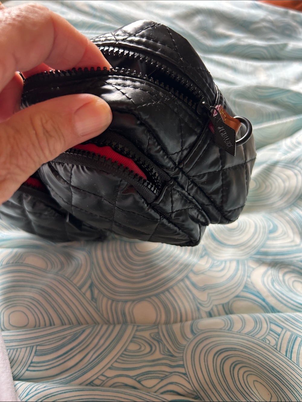 MZ Wallace black lacquer Cosmetic Bag. Excellent - Picture 7 of 11
